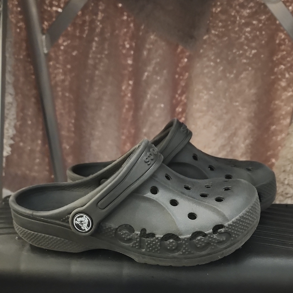 Crocs Kids Black/Gray Clogs